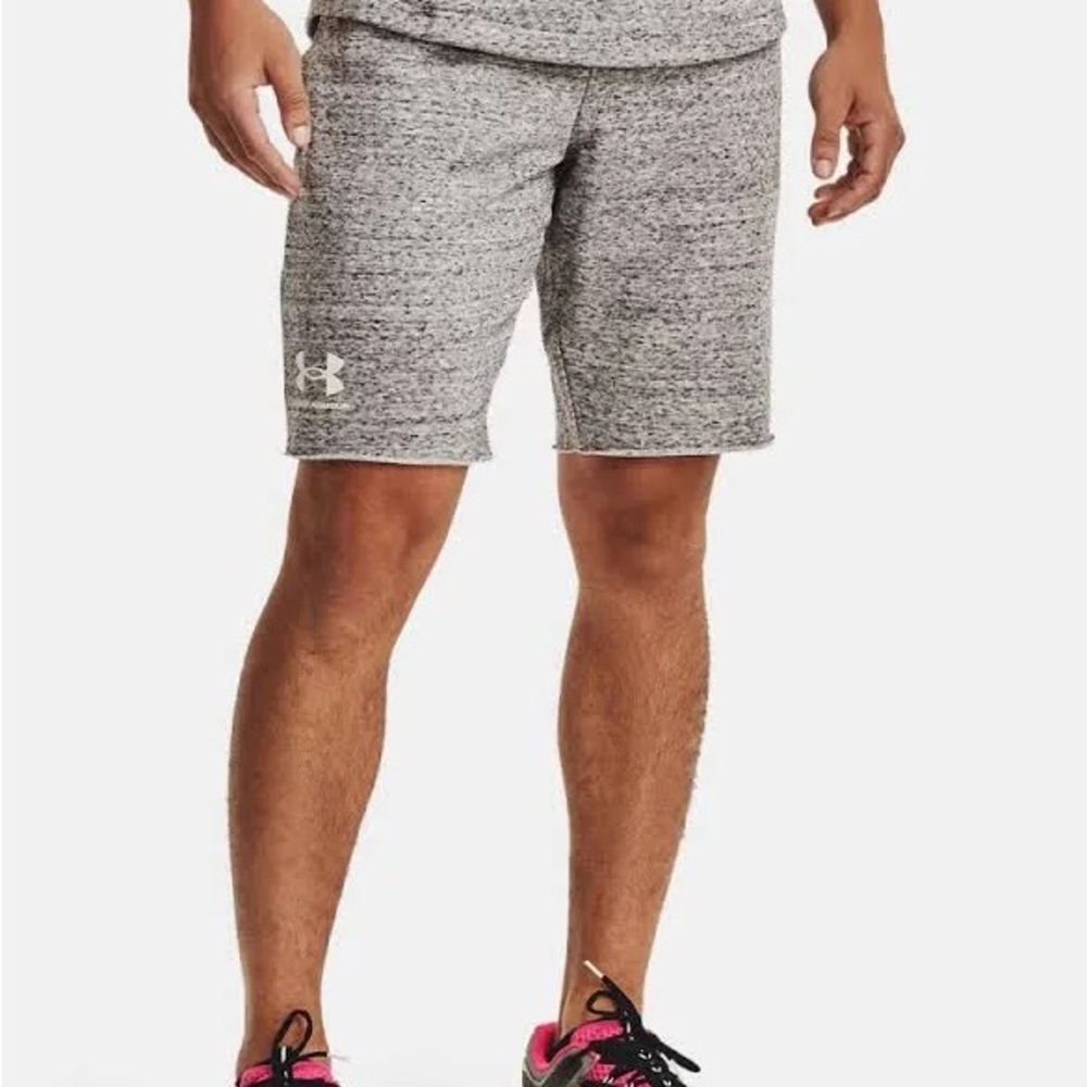 Under Armour Men's Terry Gray Sweat Shorts